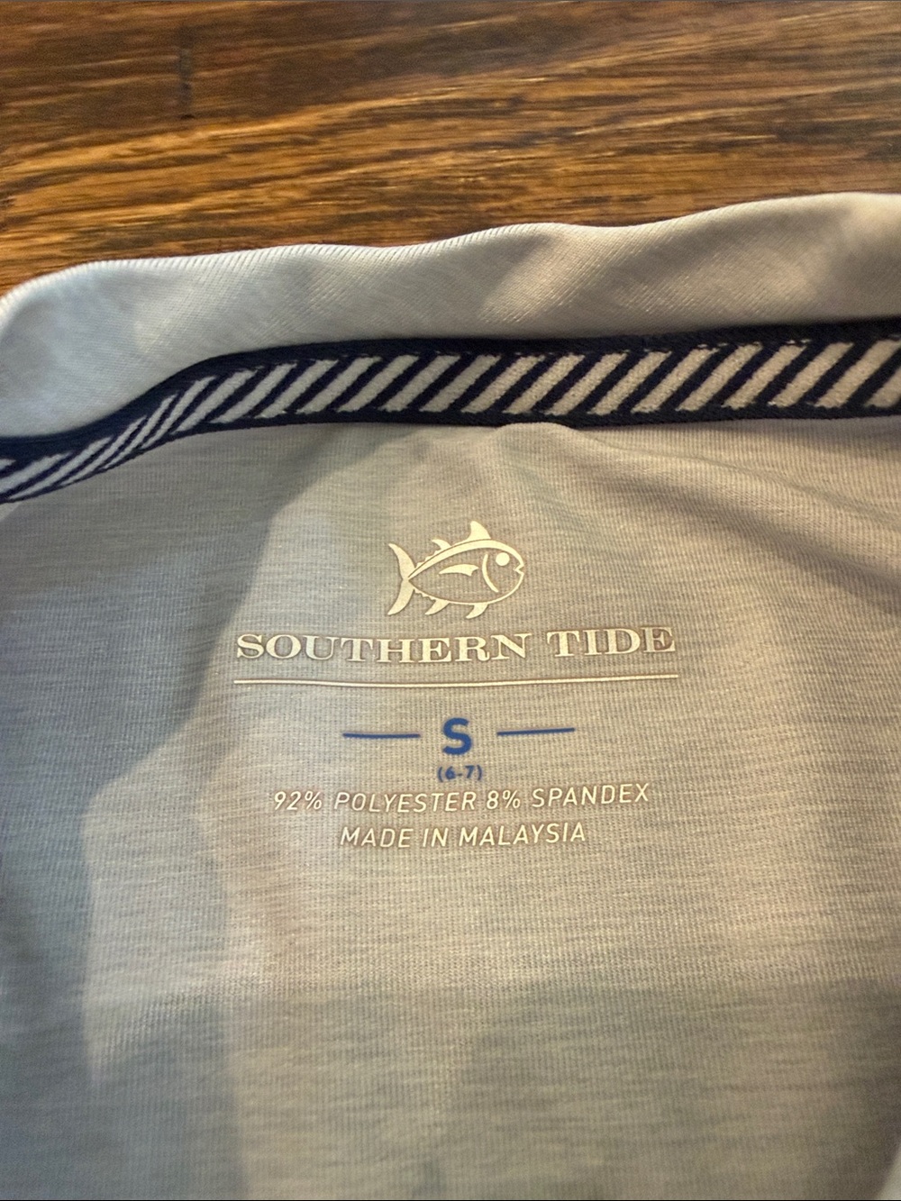 Southern Tide Gray Performance Short-Sleeve Tee with Fish Graphic - Picture 5 of 5